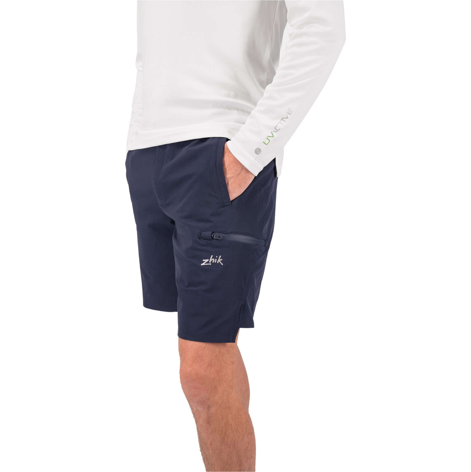 Zhik Mens Stretch Fast Dry Deck Shorts SRT-0275-M-NVY - Navy Blue